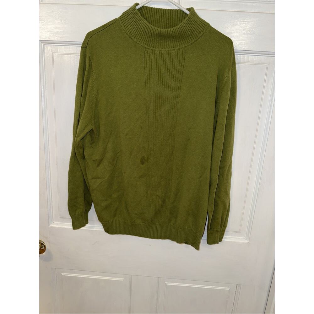 VNTG Dressbarn Women’s green mock neck sweater XL